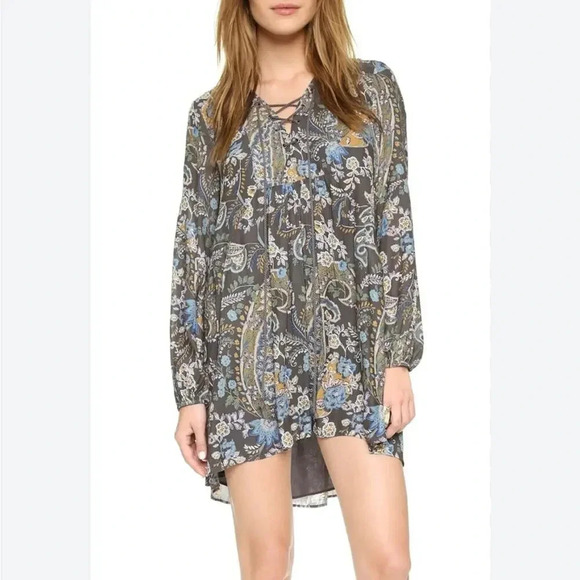 FREE PEOPLE Rain or Shine‎ Paisley Tunic size Small - Picture 1 of 9